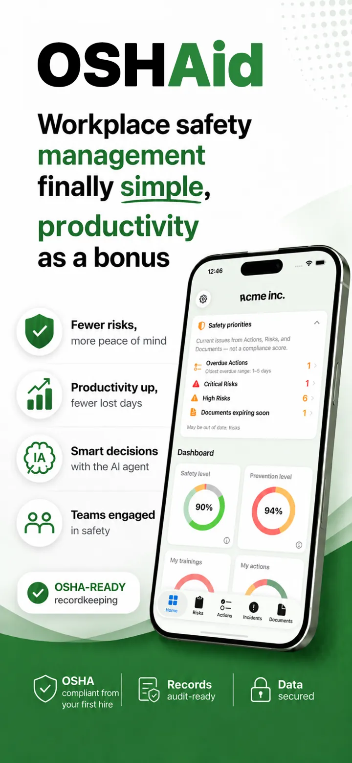 OSHAid - workplace safety management, finally simple